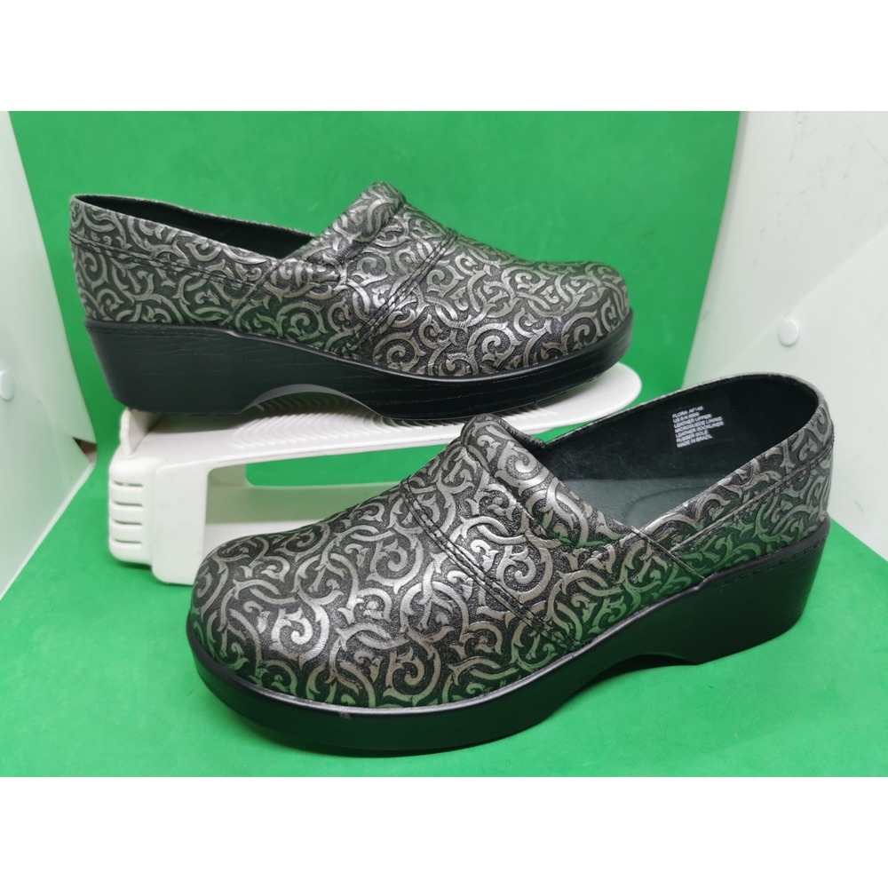 New Abeo Flora AF148 Biosystem Professional Slip-On Clogs Leather Women Size 8 N